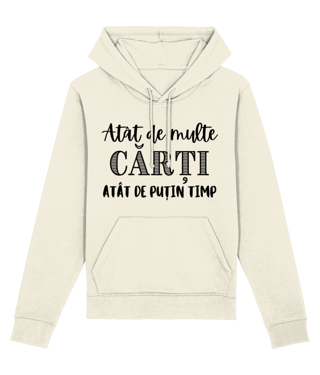 Hanorac unisex „Atât de multe cărți, atât de puțin timp” - imagine 3