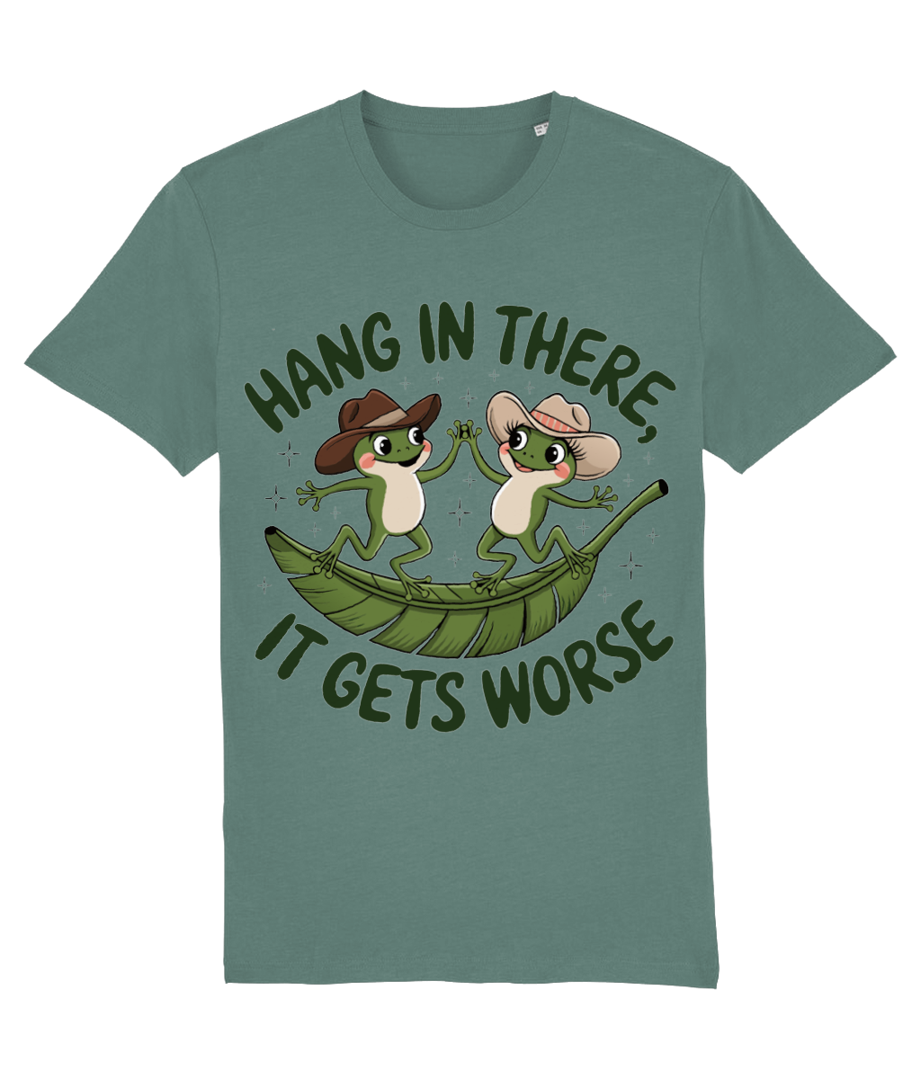 Tricou bărbați „Hang in there, it gets worse” - imagine 6