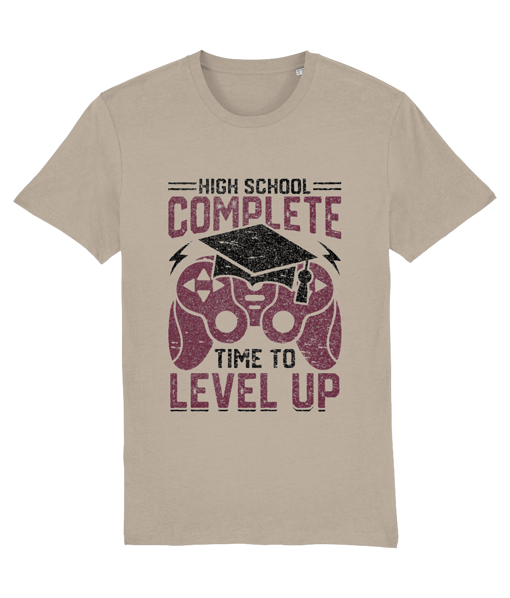 Tricou „High school complete. Time to level up” - imagine 8