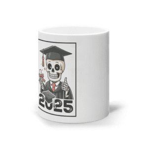 Cană ceramică albă „Promoția 2025 – Am reușit!”