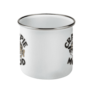 Cană emailată „Crappie Mood”