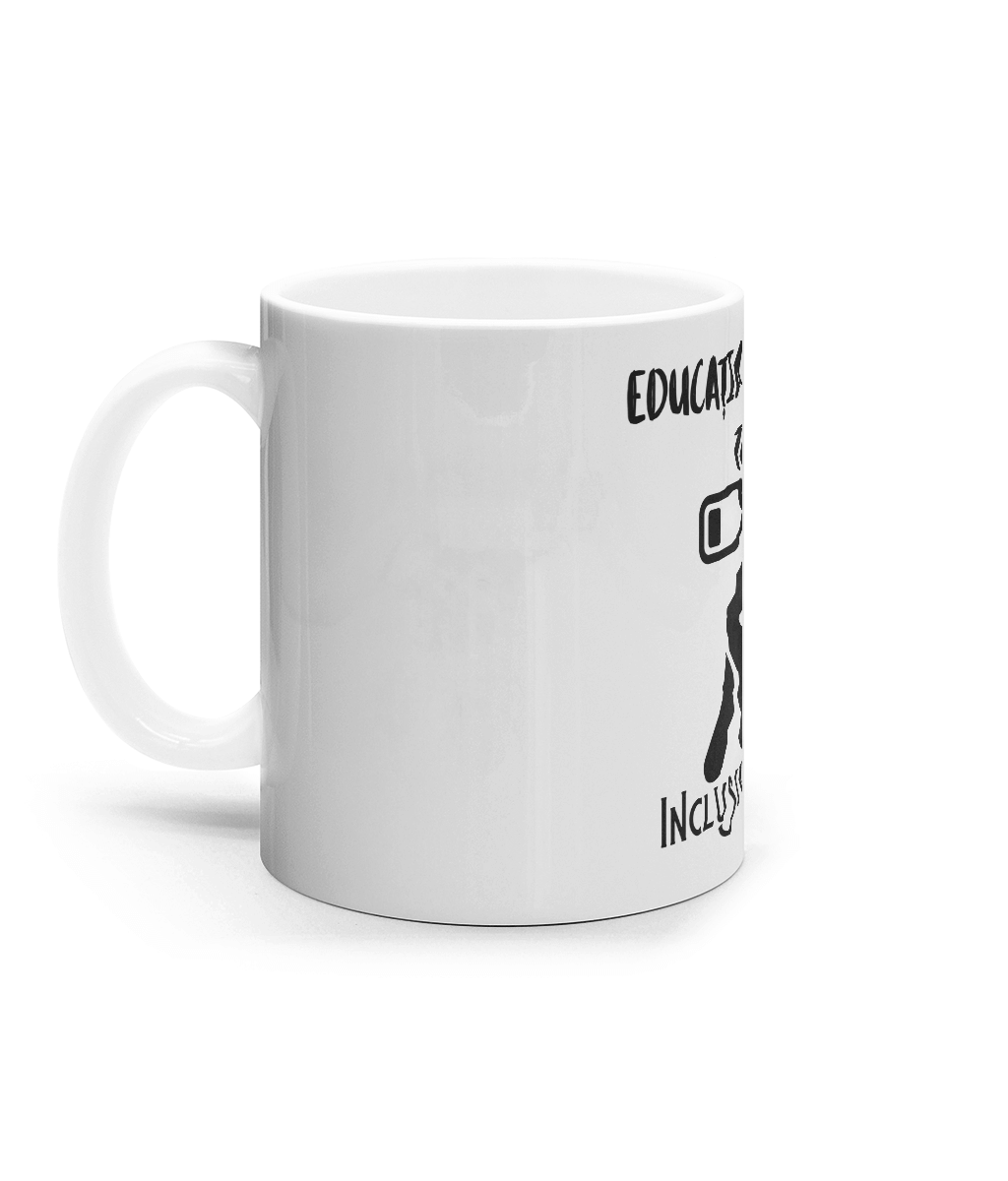 Cană ceramică albă „Educația mi-a luat tot” - imagine 3