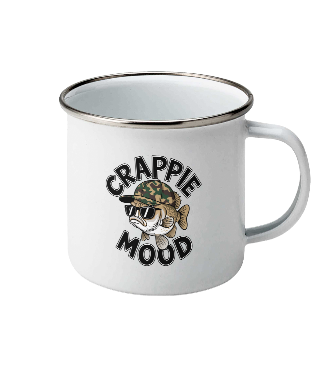 Cană emailată „Crappie Mood” - imagine 3