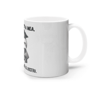 Cană ceramică albă „Diploma e a mea”