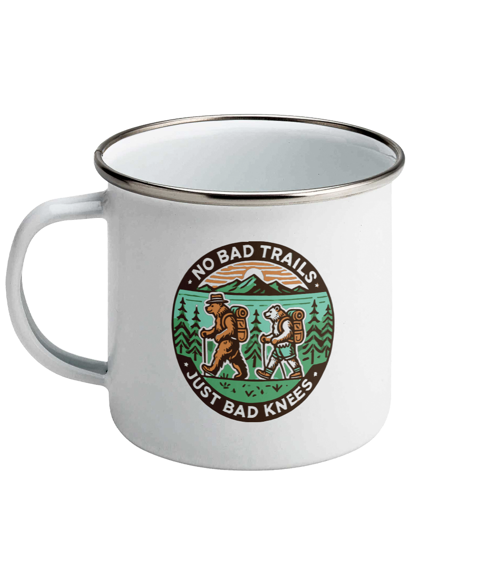 Cana emailata pentru hikeri iubitorii de campat si hiking drumetii in natura No bad trails just bad knees