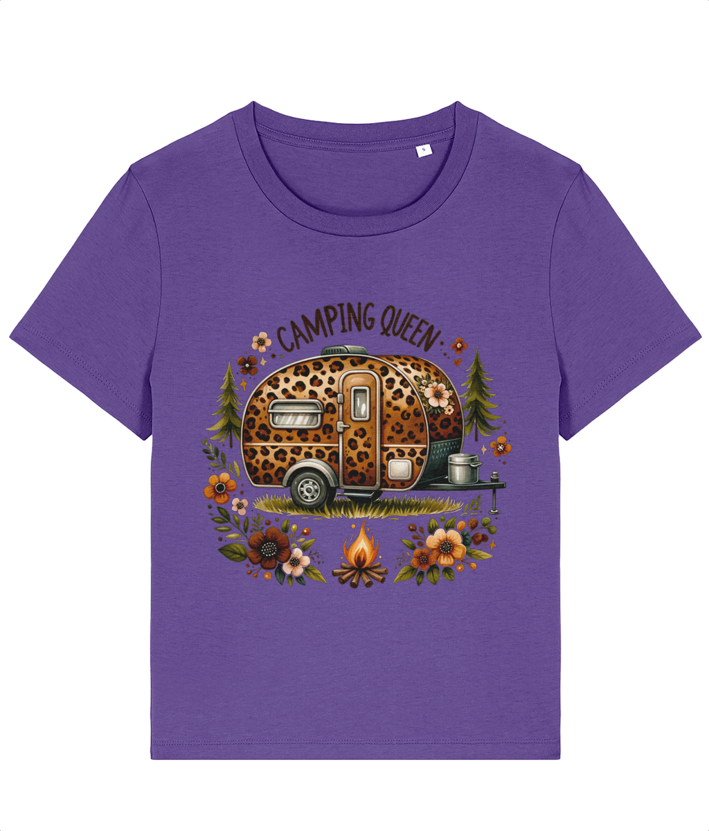 Tricou damă „Camping Queen” - imagine 3