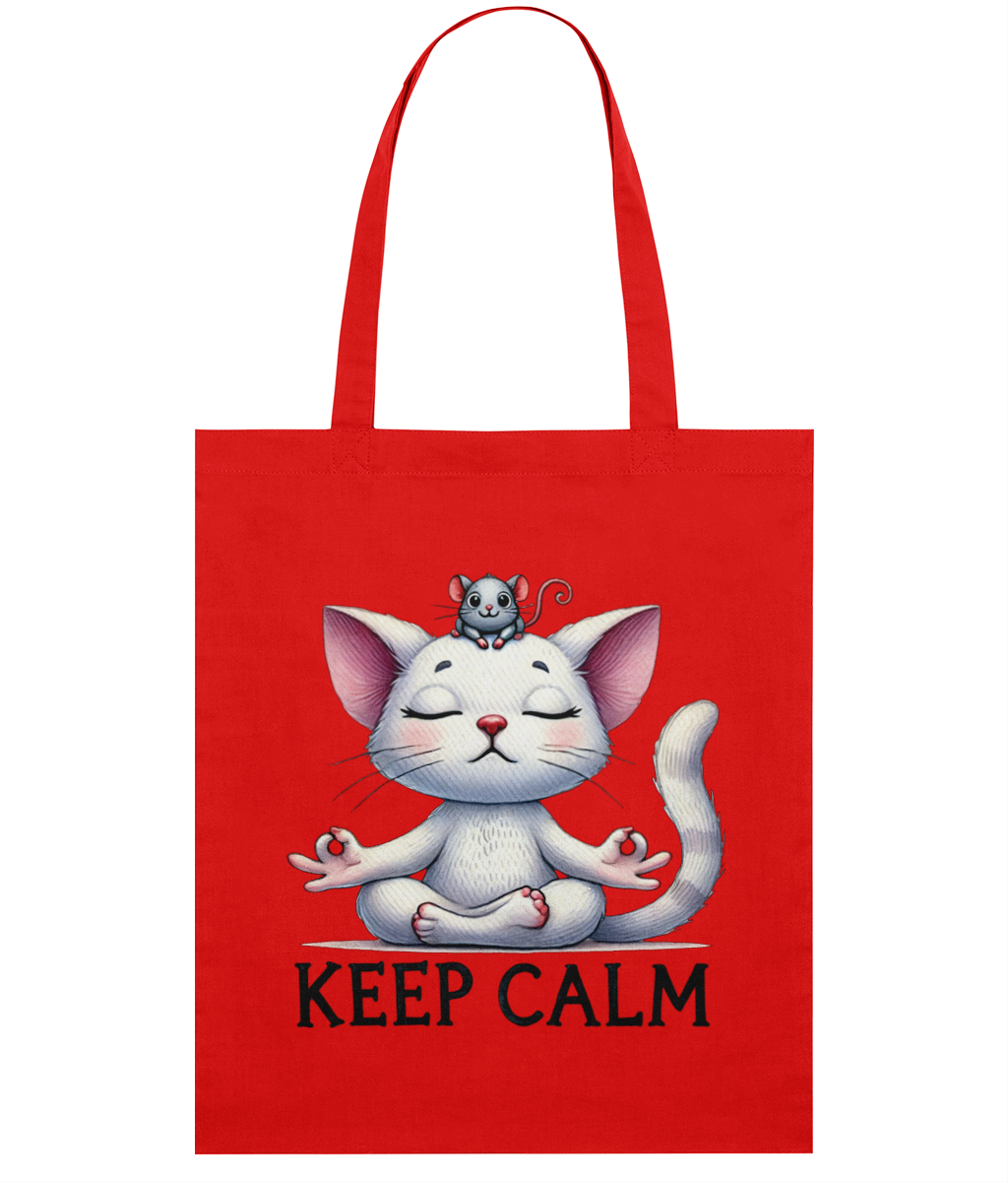 Sacoșă din bumbac „Keep calm” - imagine 3