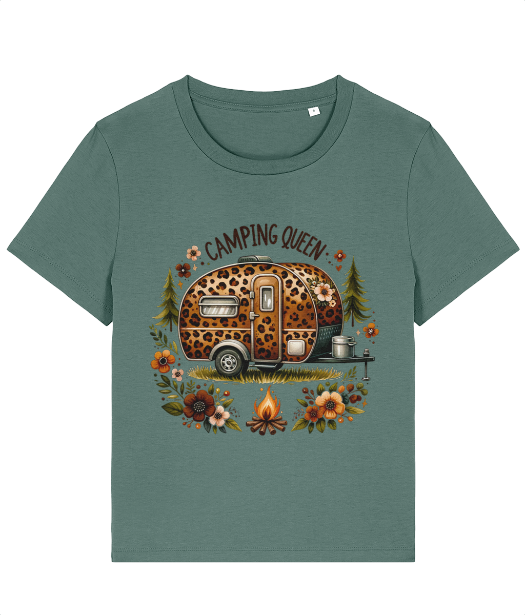 Tricou damă „Camping Queen” - imagine 5
