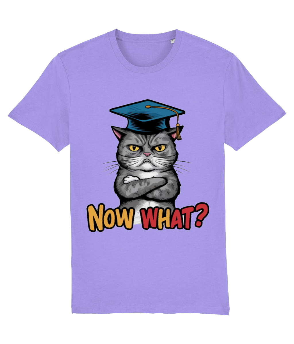 Tricou pentru absolvenți nedumeriți „Now what?” - imagine 5