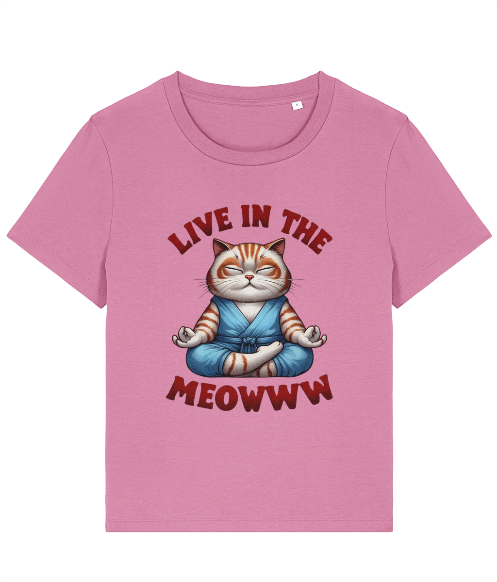 Tricou damă „Live in the meowww” - imagine 7