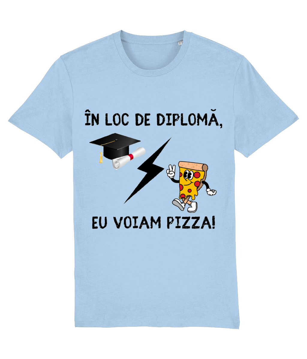 Tricou unisex „În loc de diplomă, eu voiam pizza” - imagine 9