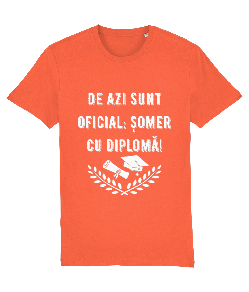 Tricou unisex „Șomer cu diplomă” - imagine 7