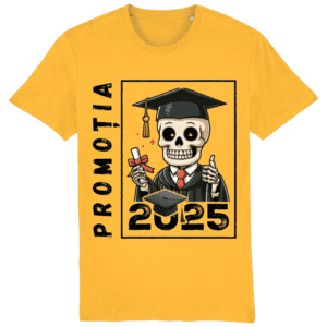 Tricou de absolvire „Promoția 2025 – Am reușit!”