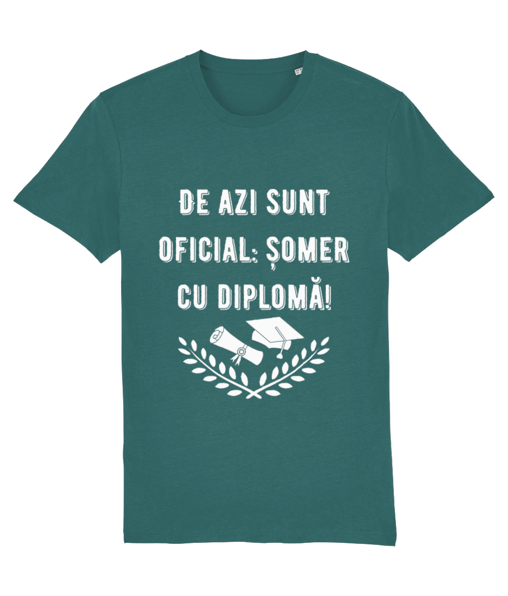 Tricou unisex „Șomer cu diplomă” - imagine 10