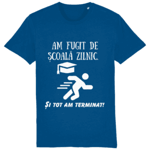 Tricou unisex „Am fugit de școală zilnic”