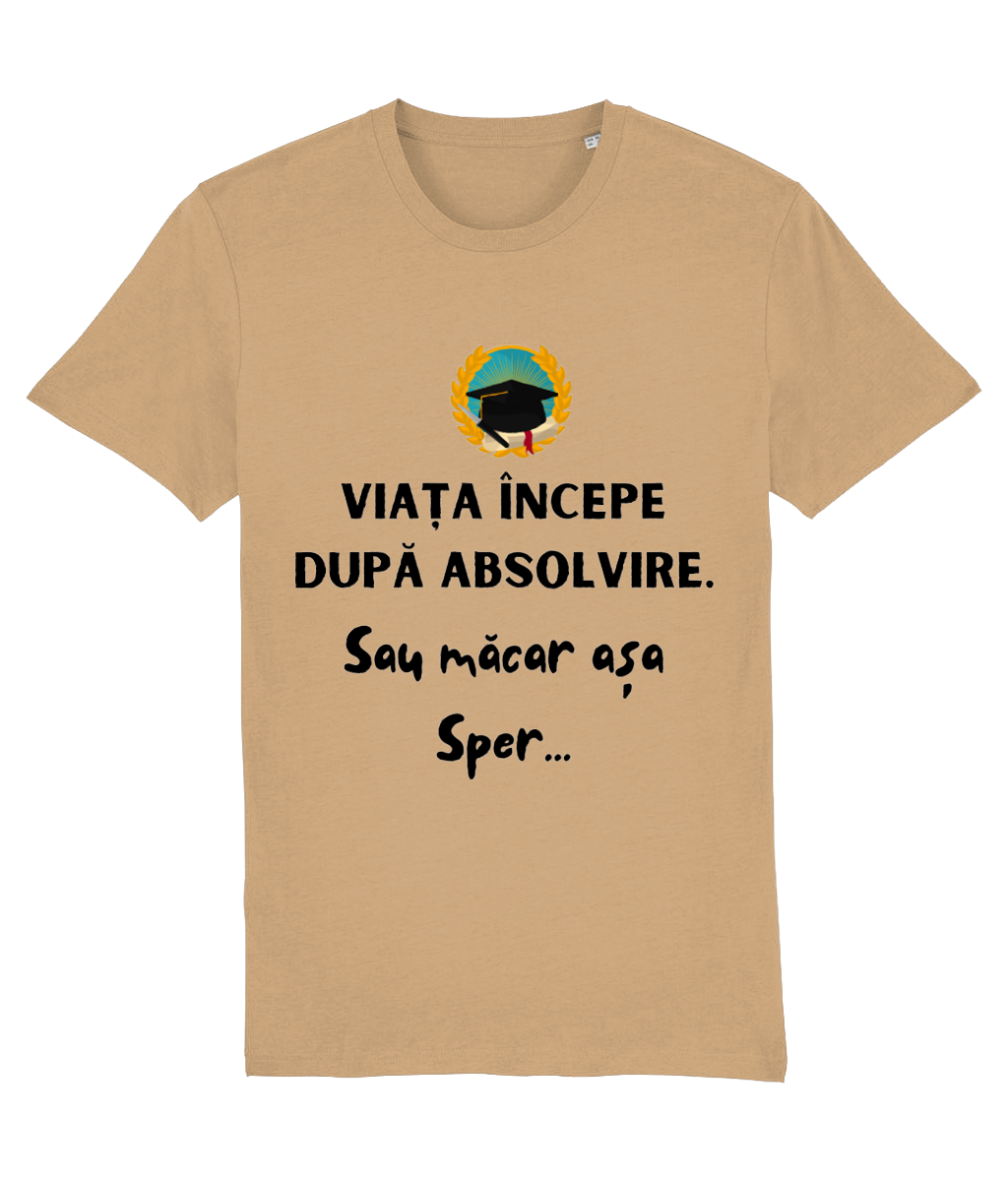 Tricou unisex „Viața începe după absolvire” - imagine 6