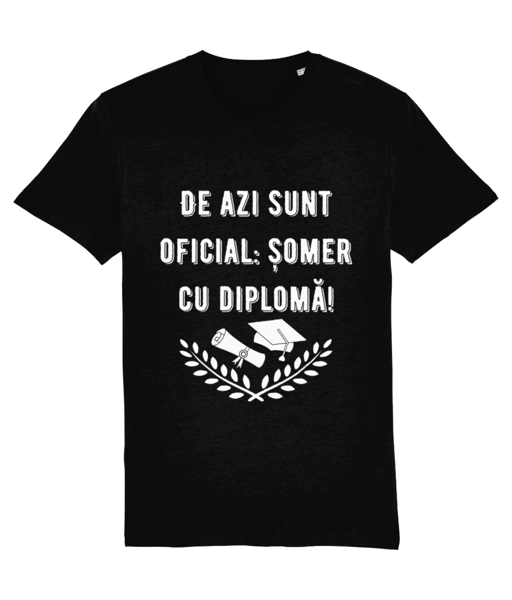 Tricou unisex „Șomer cu diplomă” - imagine 11