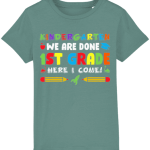 Tricou copii „Kindergarten, we are done!”