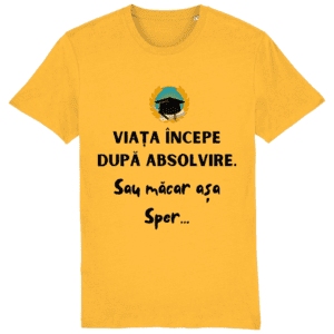Tricou unisex „Viața începe după absolvire”