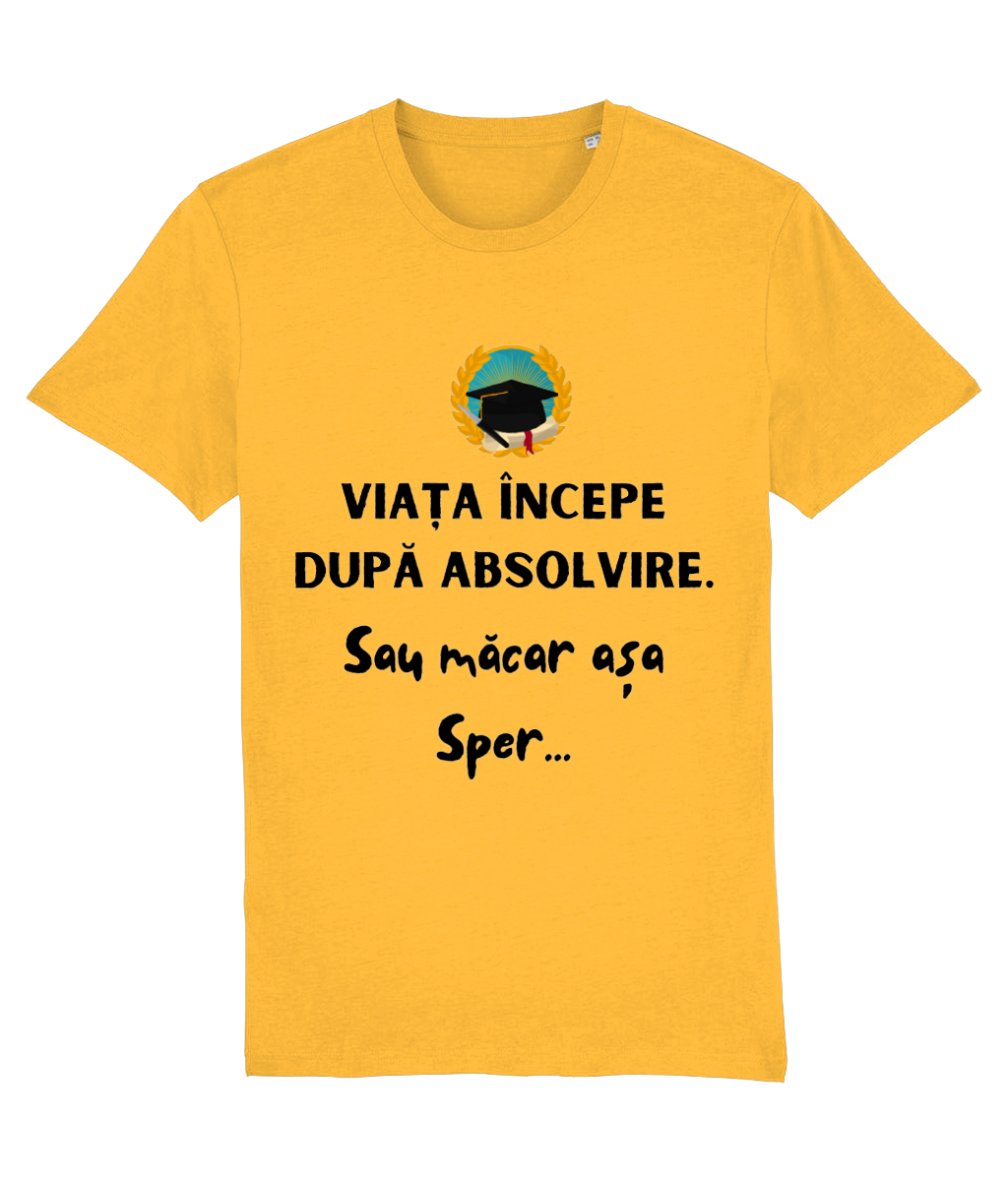 Tricou unisex „Viața începe după absolvire” - imagine 2