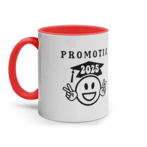 Cană ceramică colorată la interior „Promoția 2025”