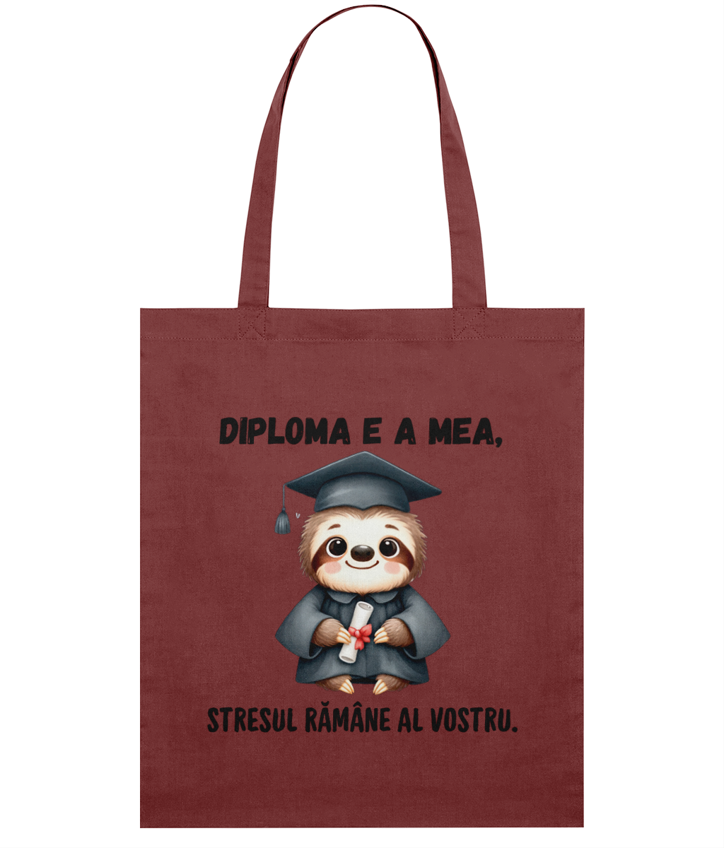 Sacoșă din bumbac „Diploma e a mea” - imagine 7