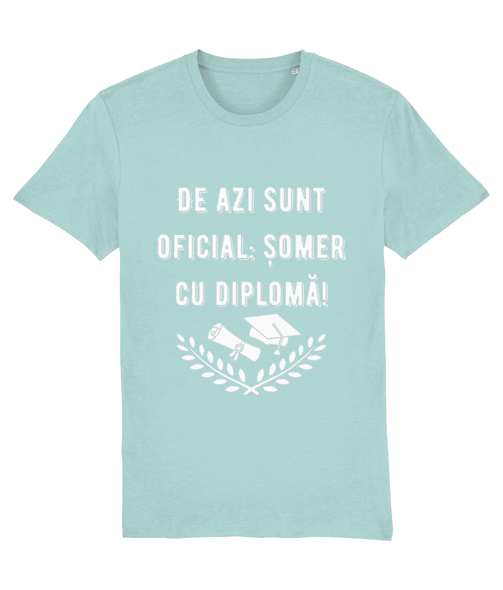 Tricou unisex „Șomer cu diplomă” - imagine 8