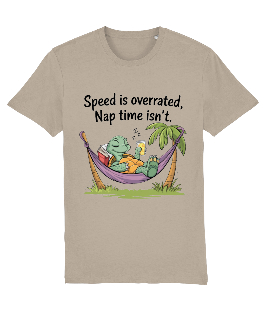 Tricou barbati cadou personalizat amuzant pentru iubitorii de odihna si somn Speed is overrated. Nap time is not