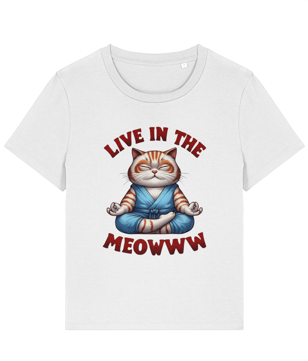 Tricou damă „Live in the meowww” - imagine 3