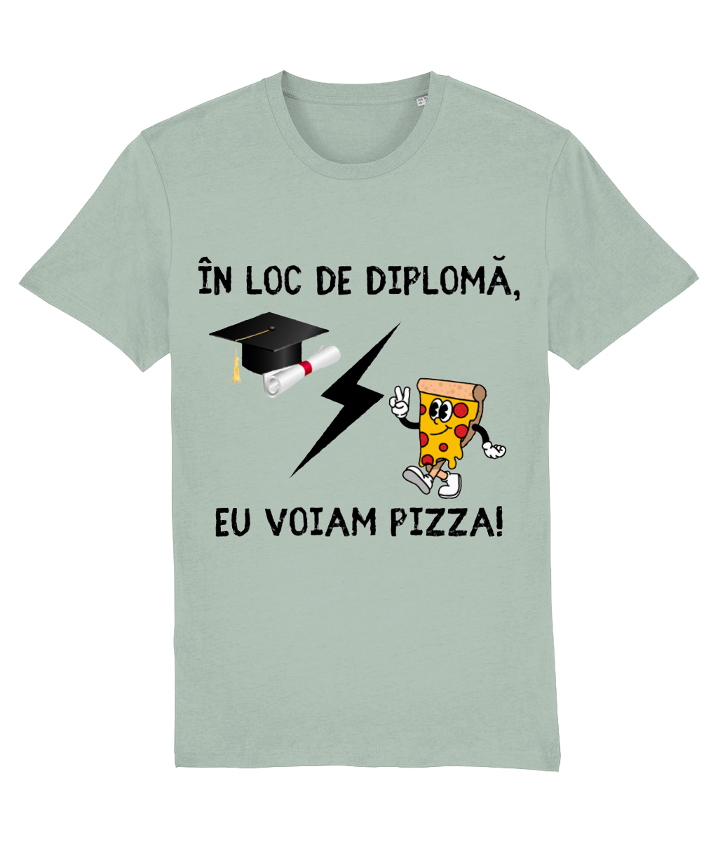 Tricou unisex „În loc de diplomă, eu voiam pizza” - imagine 10