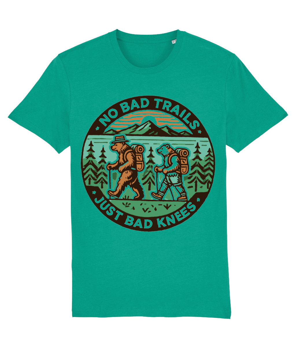 Tricou „No bad trails, just bad knees” - imagine 6