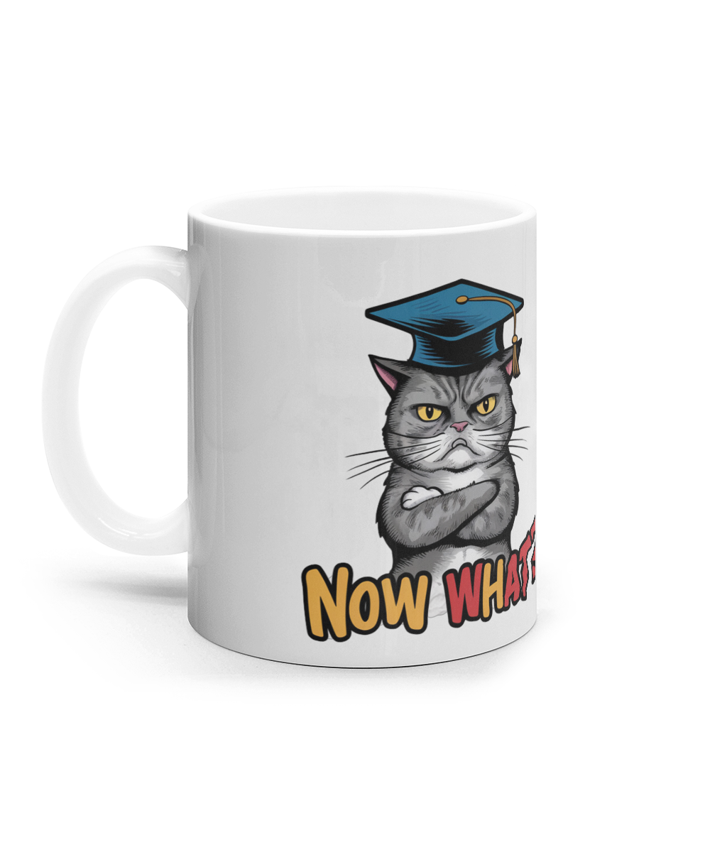 Cana ceramica cadou personalizat amuzant pentru absolventi de liceu facultate fete baieti