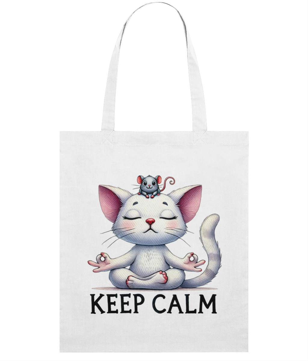 Sacoșă din bumbac „Keep calm” - imagine 2