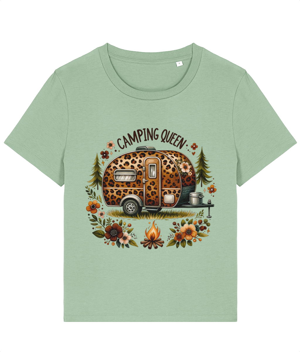 Tricou damă „Camping Queen” - imagine 2