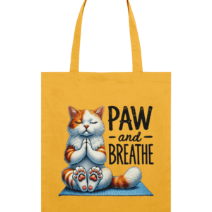 Sacoșă din bumbac „Paw and breathe”