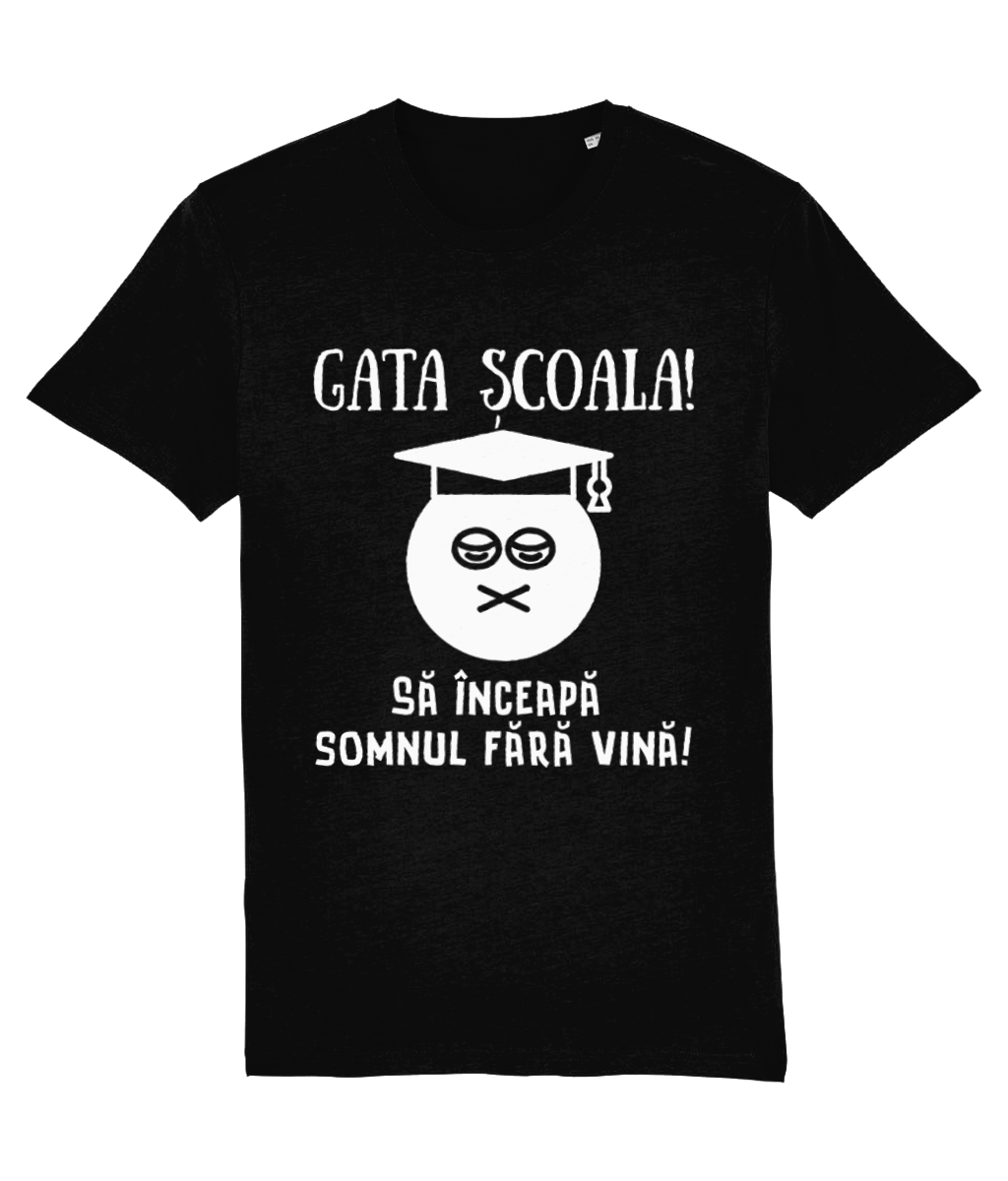Tricou unisex pentru absolvenți „Gata școala!” - imagine 10