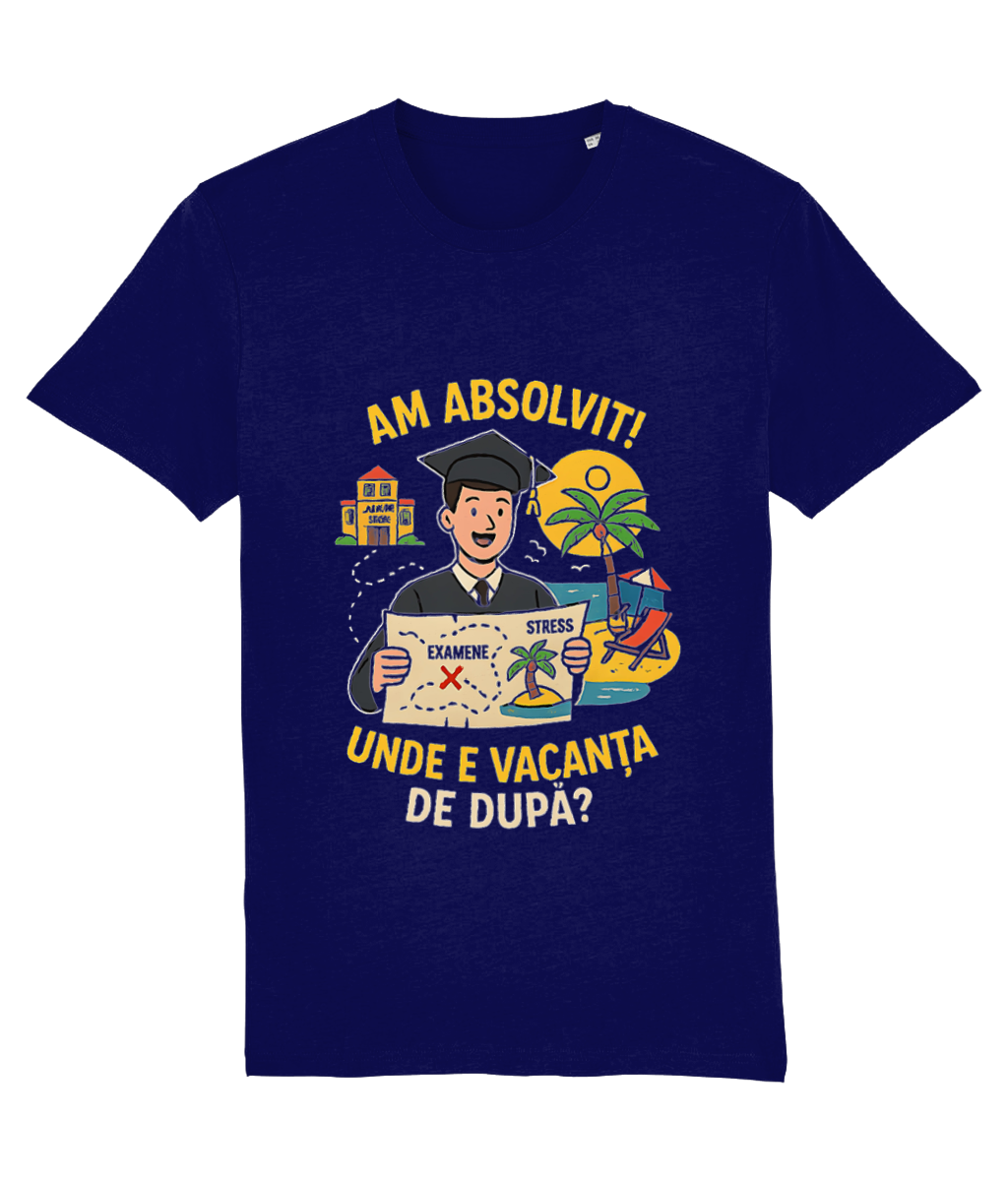 Tricou personalizat cadou absolvire baieti fete iubitori de plaja mare soare nisip liceu facultate master