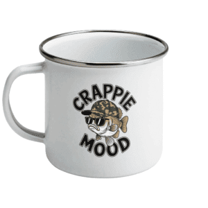 Cană emailată „Crappie Mood”