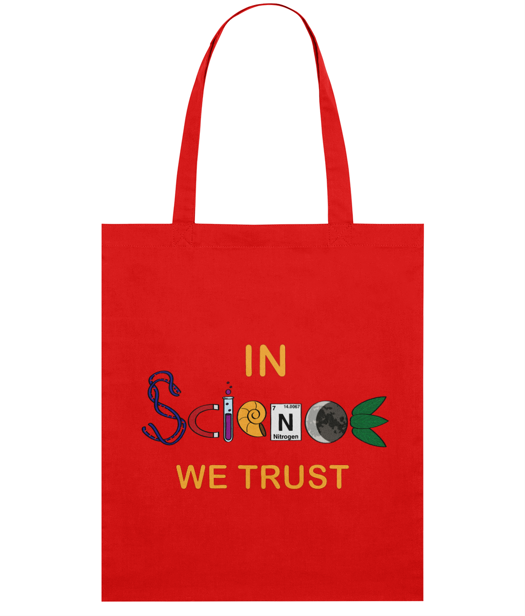Sacoșă din bumbac „In science we trust” - imagine 3