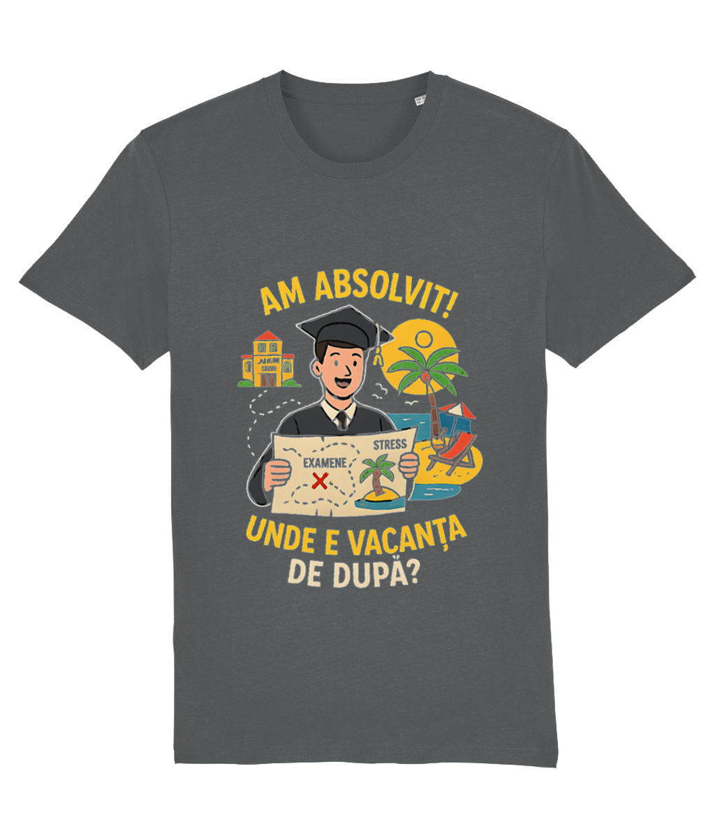 Tricou unisex „Am absolvit! Unde e vacanța de după?” - imagine 5