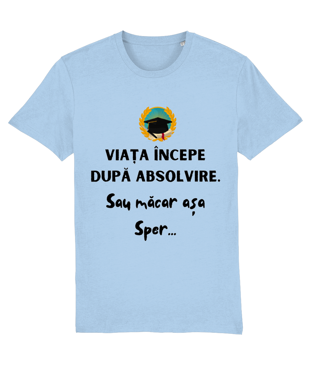 Tricou unisex „Viața începe după absolvire” - imagine 10