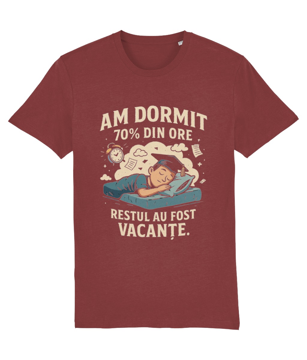 Tricou unisex „Am dormit 70% din ore” - imagine 7