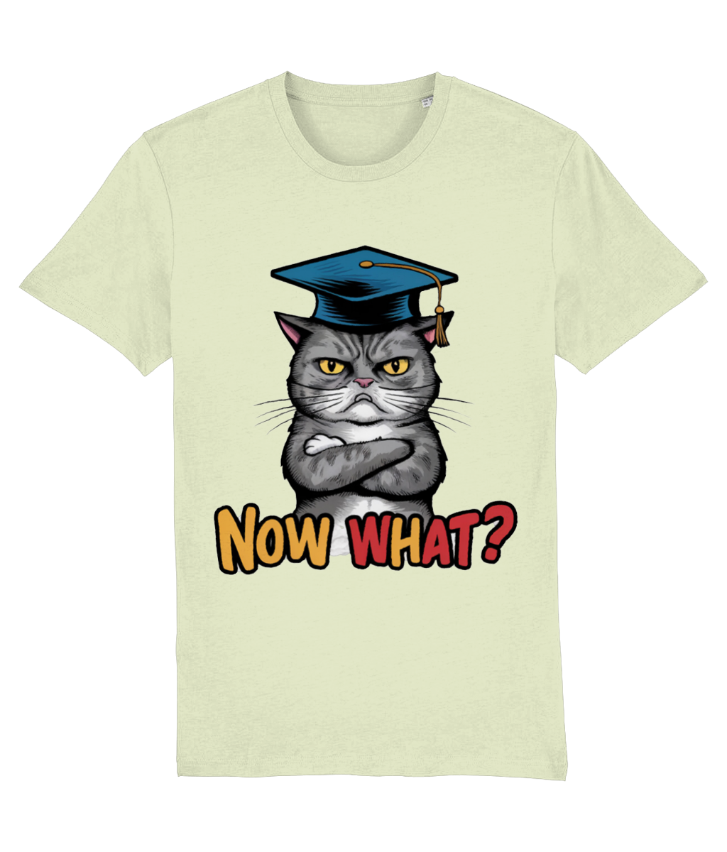 Tricou pentru absolvenți nedumeriți „Now what?” - imagine 3