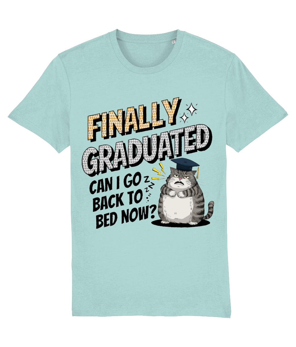 Tricou „Finally graduated! Can I go back to bed now?” - imagine 8