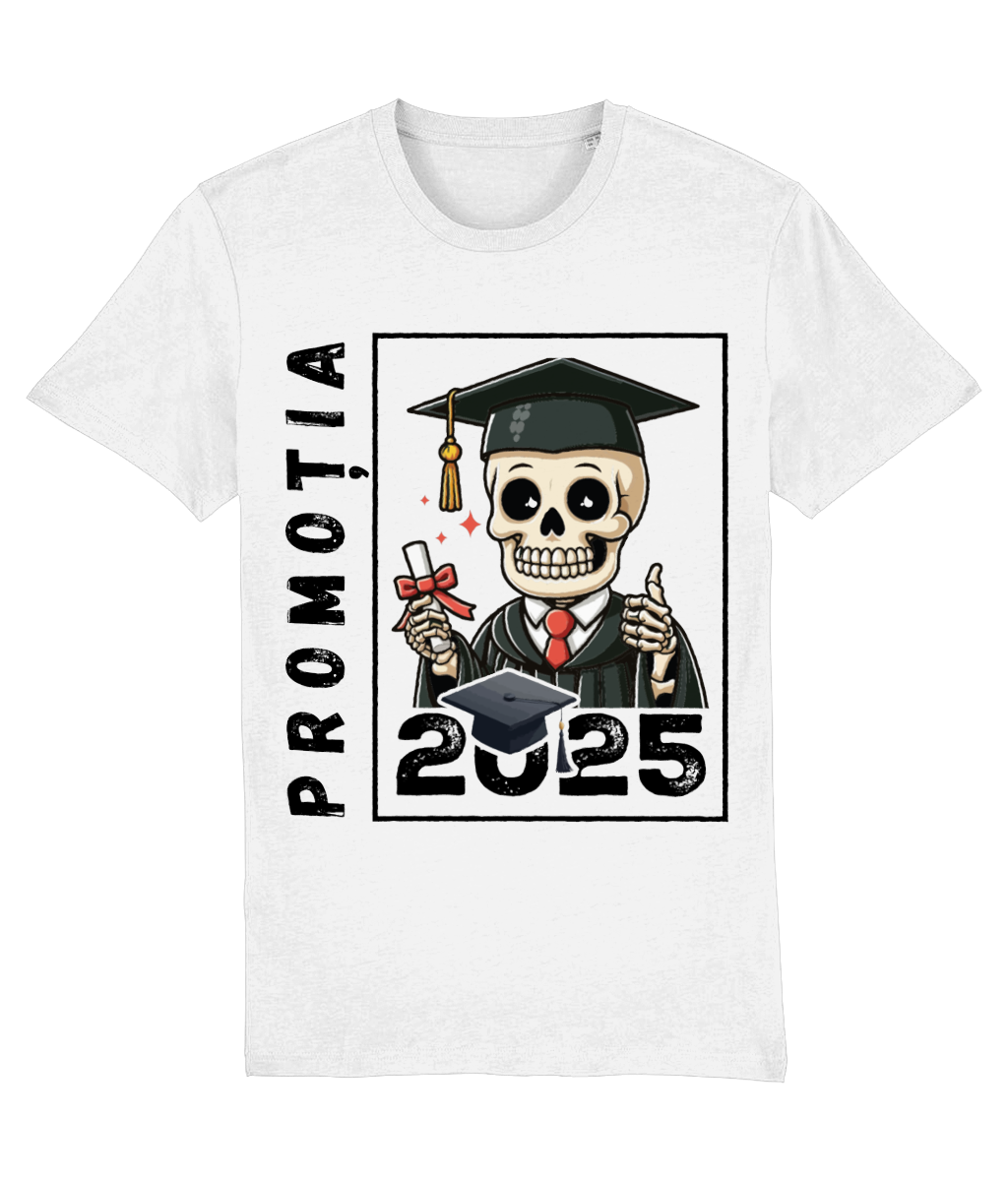 Tricou cadou personalizat promotia 2025 am reusit absolvire liceu facultate
