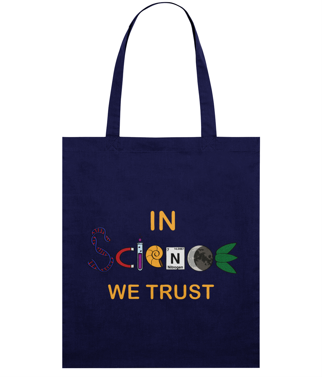 Sacoșă din bumbac „In science we trust” - imagine 4