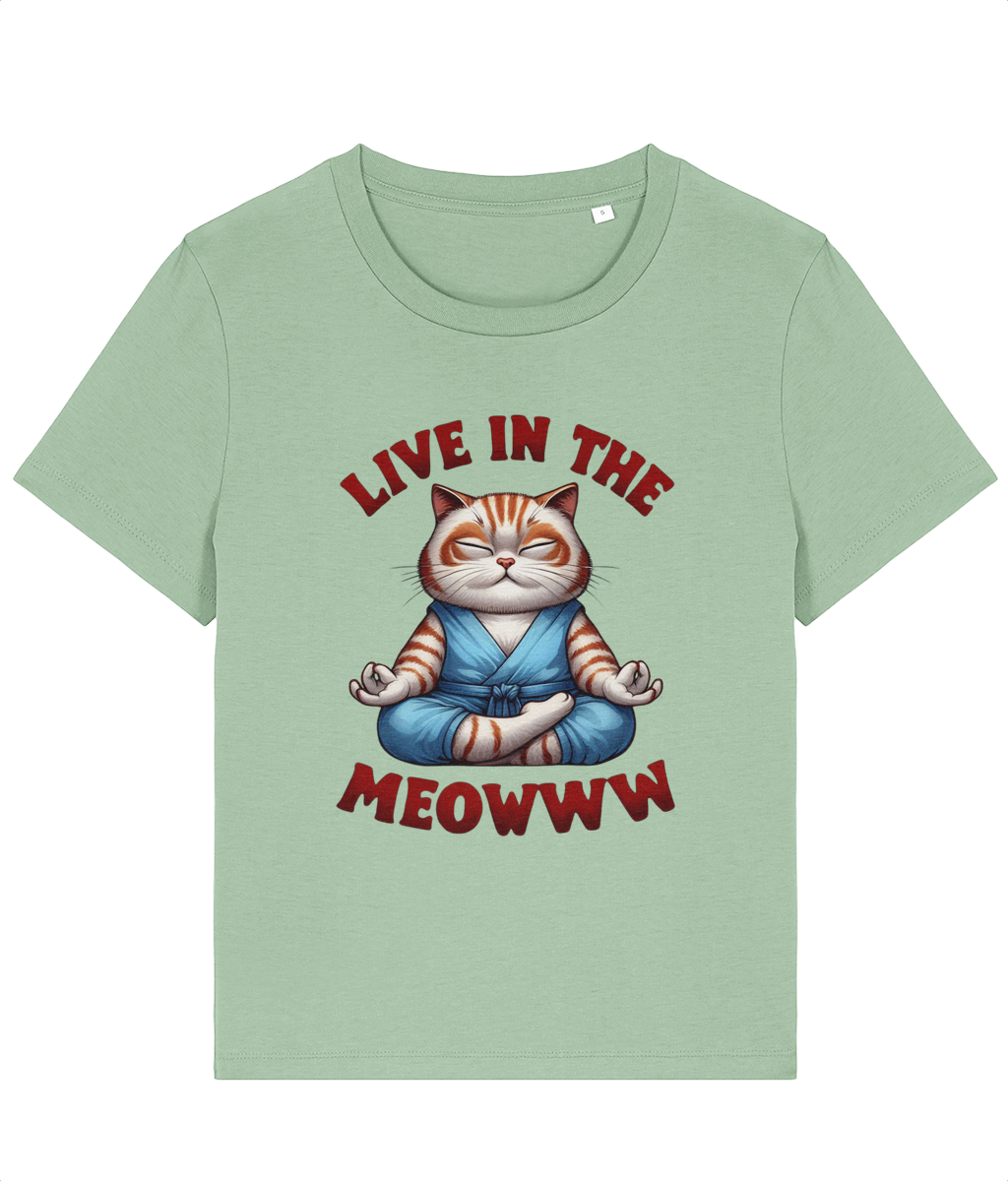 Tricou damă „Live in the meowww” - imagine 2