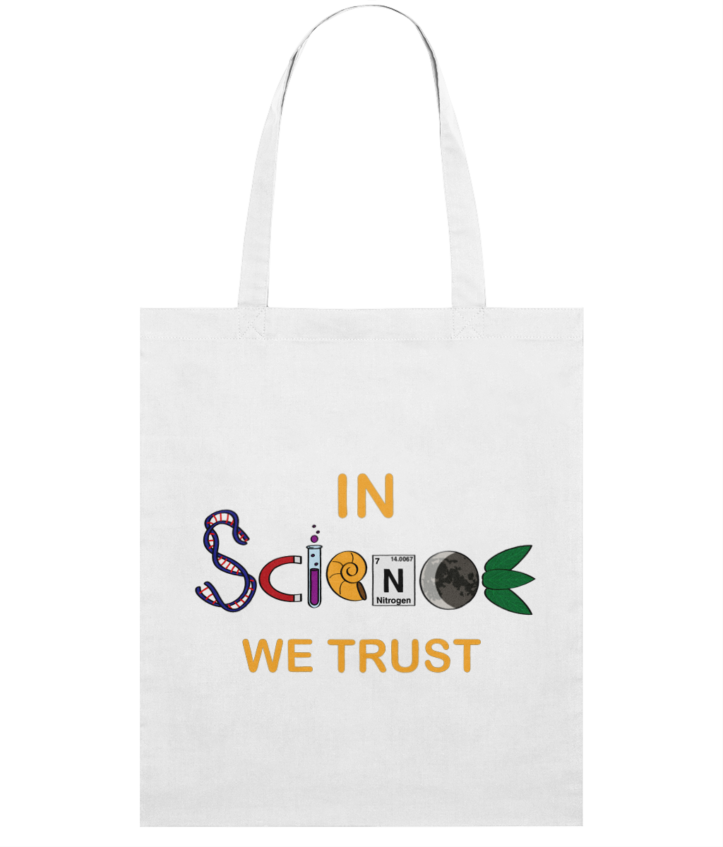 Sacoșă din bumbac „In science we trust” - imagine 2