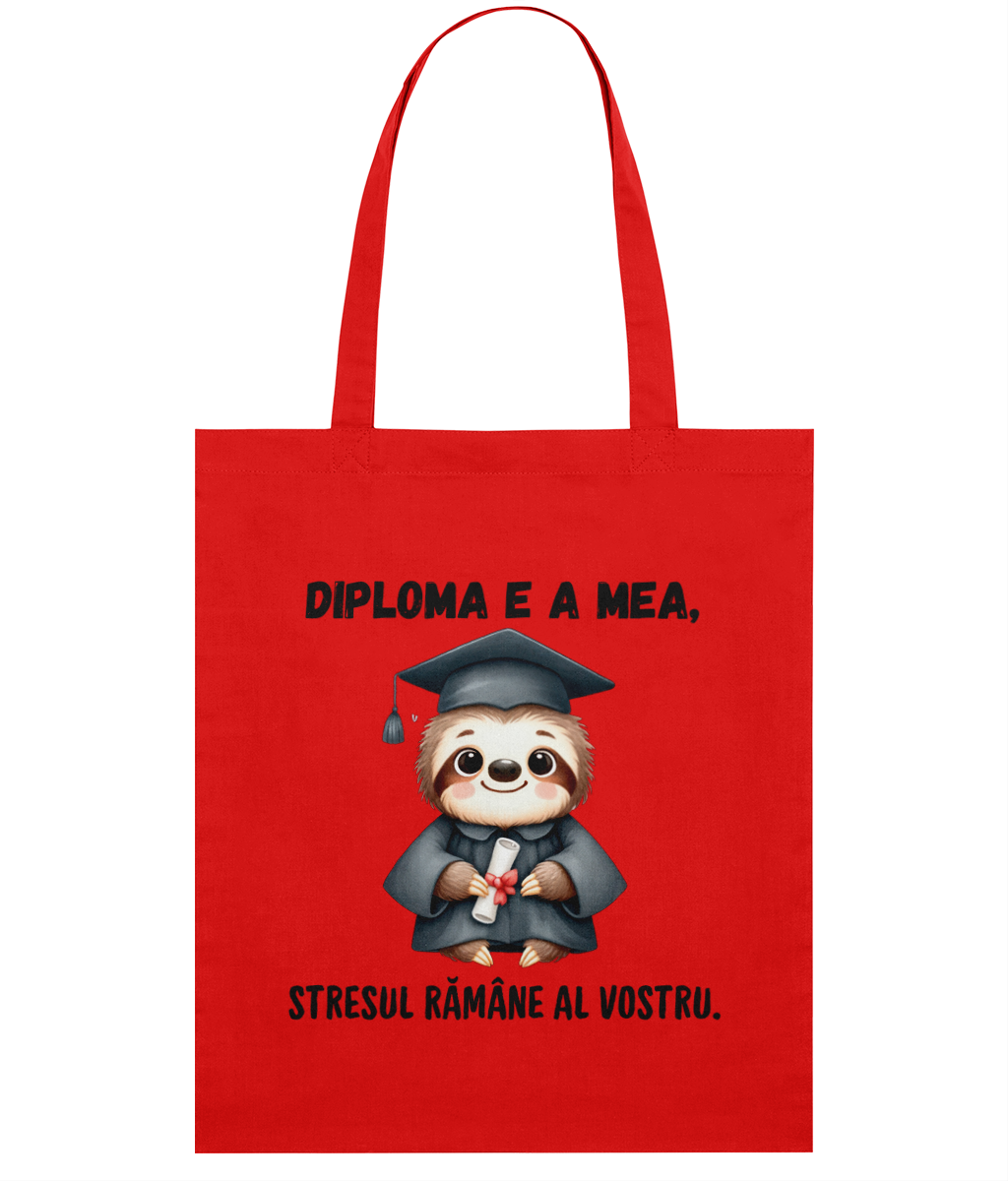 Sacoșă din bumbac „Diploma e a mea” - imagine 4