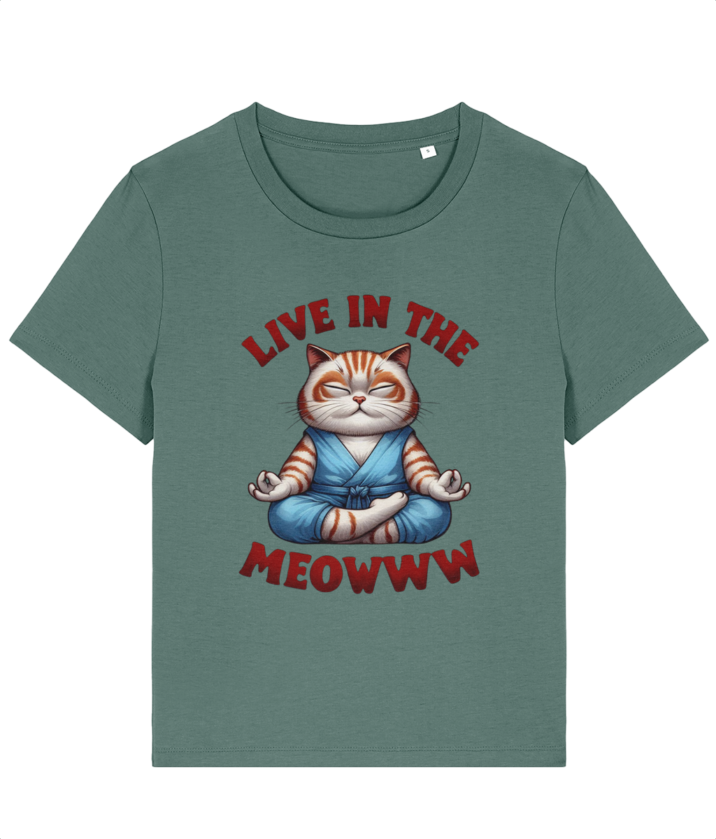 Tricou damă „Live in the meowww” - imagine 6